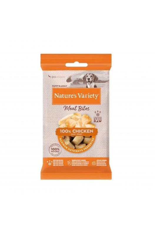 NATURES VARIETY MEAT BITES POLLO 20gr