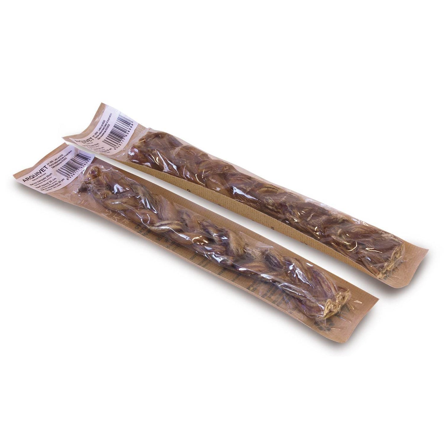 Snack 100% natural para perros | golosina nervio de cerdo secado y curado |trenza que aporta proteinas de orígen animal - Bolypets