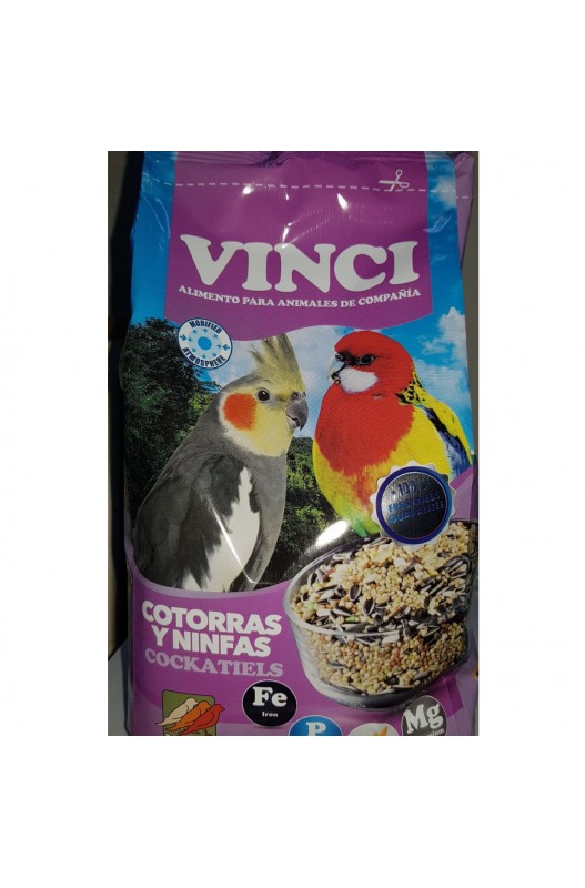 NINFAS Y COTORRAS VINCI. 1 KG.