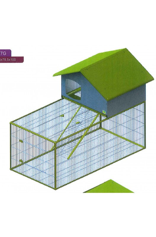 parque exterior movible con refugio es ideal para aves y roedores para que puedan estar fuera comiendo pasto.