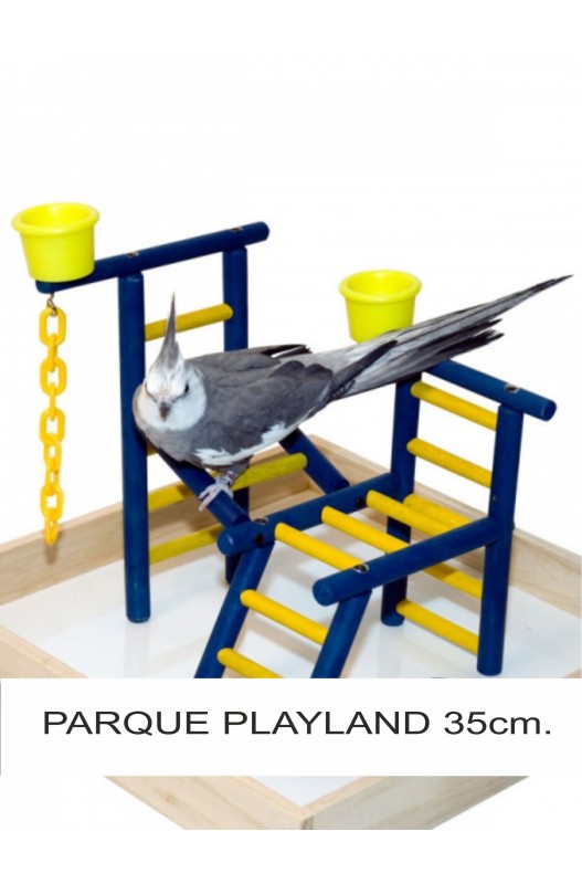 parque para pájaros de 35 cm para que jueguen y hagan ejercicios