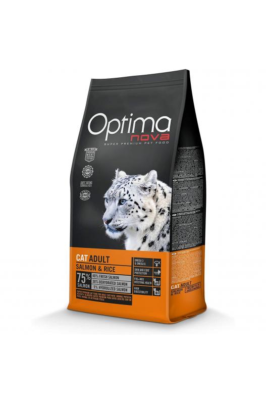 OPTIMA NOVA CAT ADULT SALMON RICE 2 KG.