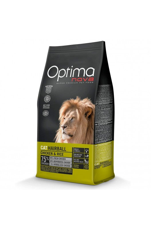 OPTIMA NOVA CAT HAIRBALL 2 KG.