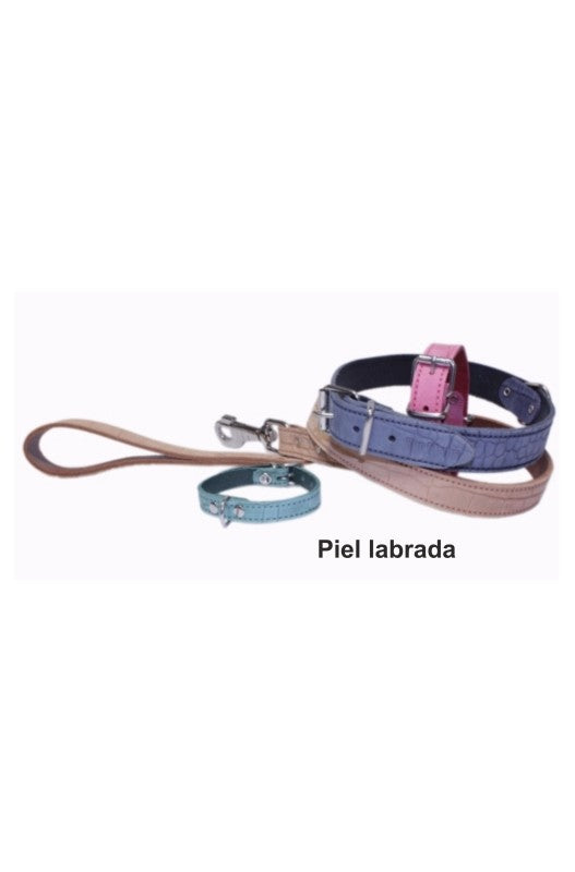 ramal para perros en piel labrada