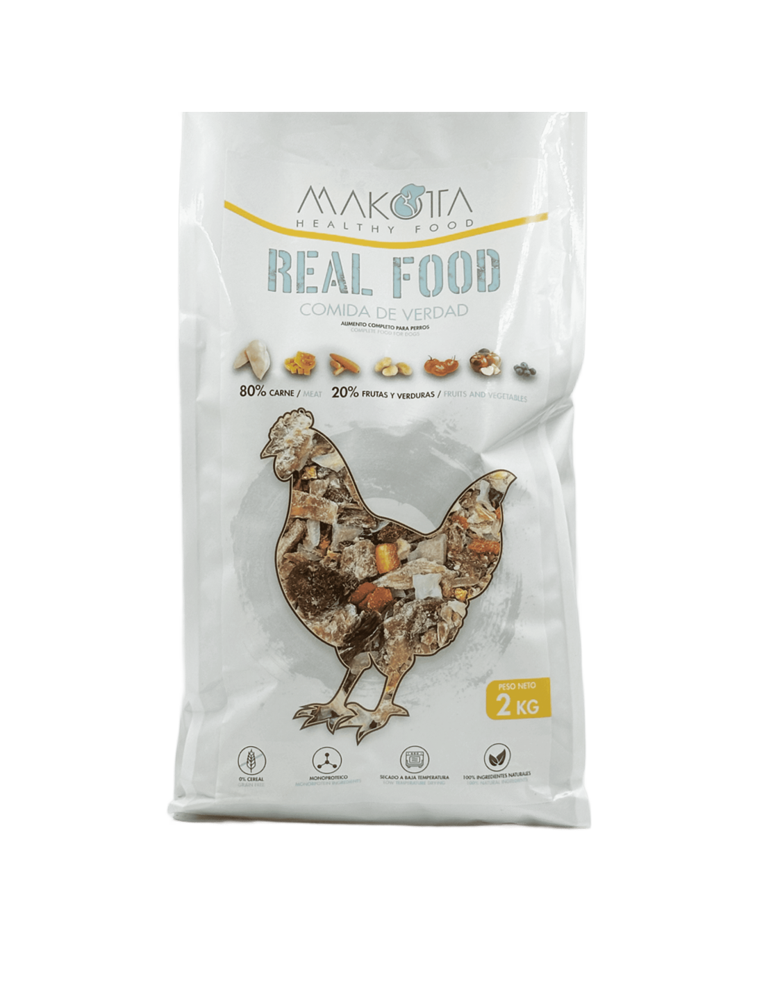 Real Food Pollo Grain Free  |Comida húmeda naturales para perros -Bolypets
