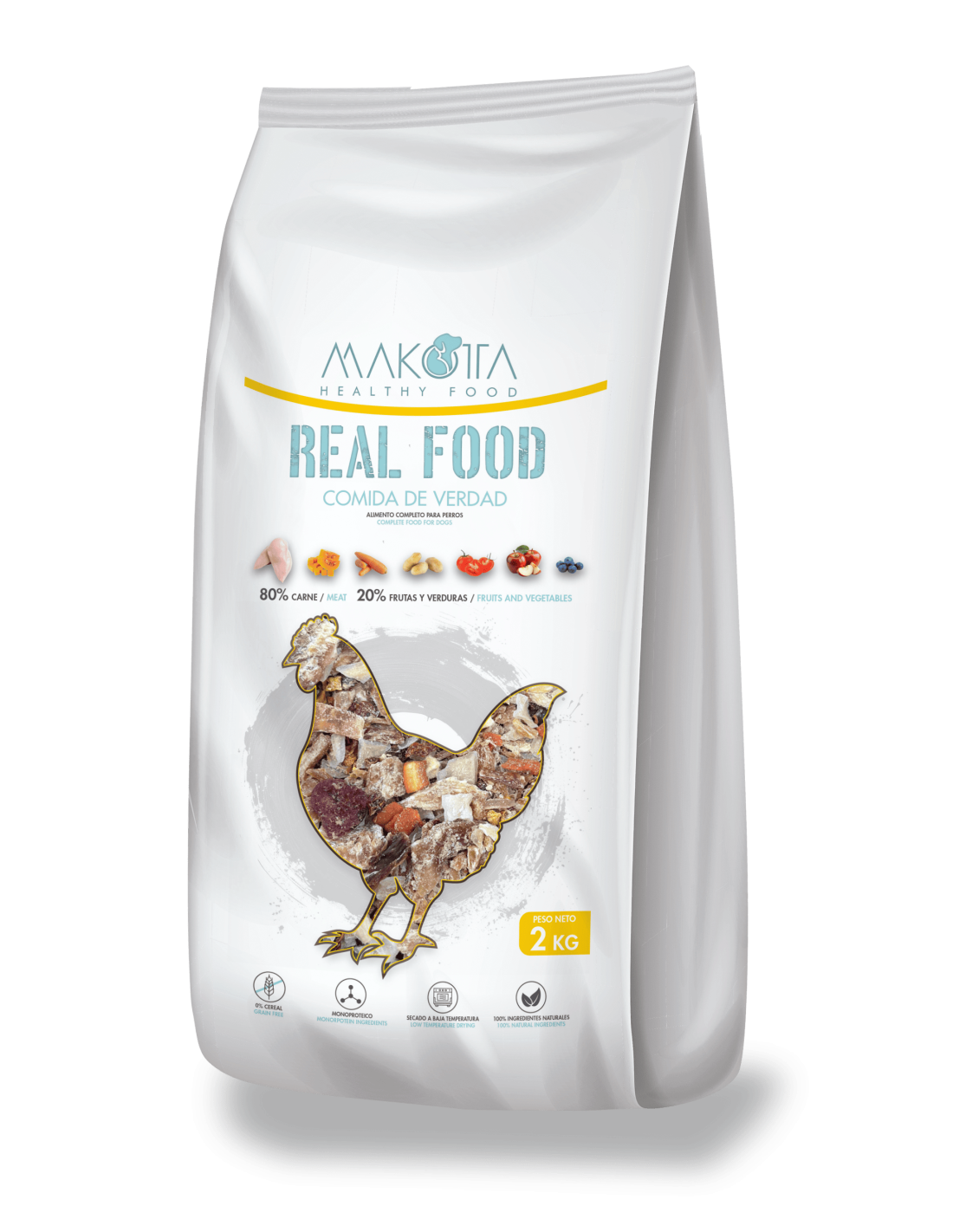 Real Food Pollo Grain Free  |Comida húmeda naturales para perros -Bolypets