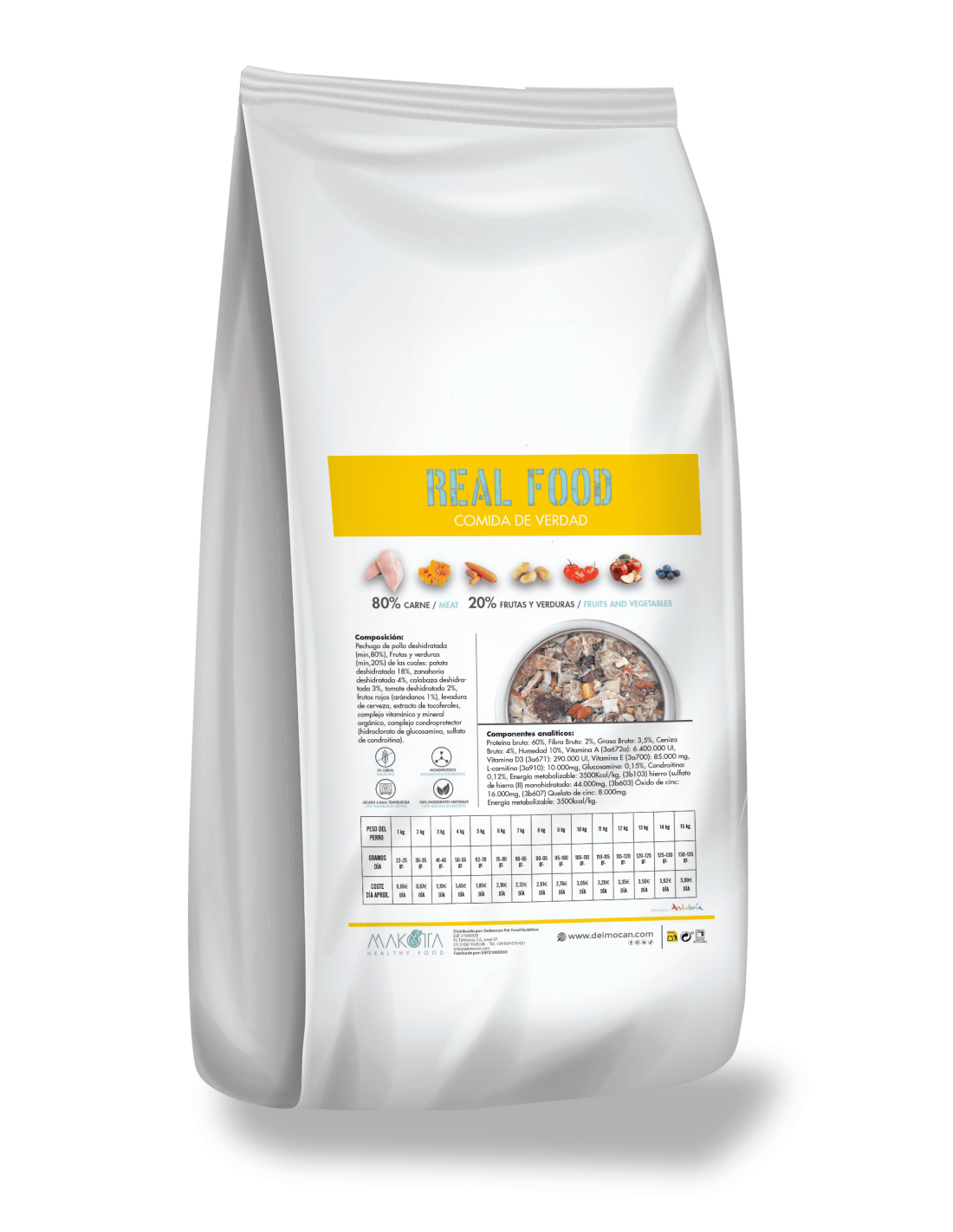 Real Food Pollo Grain Free  |Comida húmeda naturales para perros -Bolypets