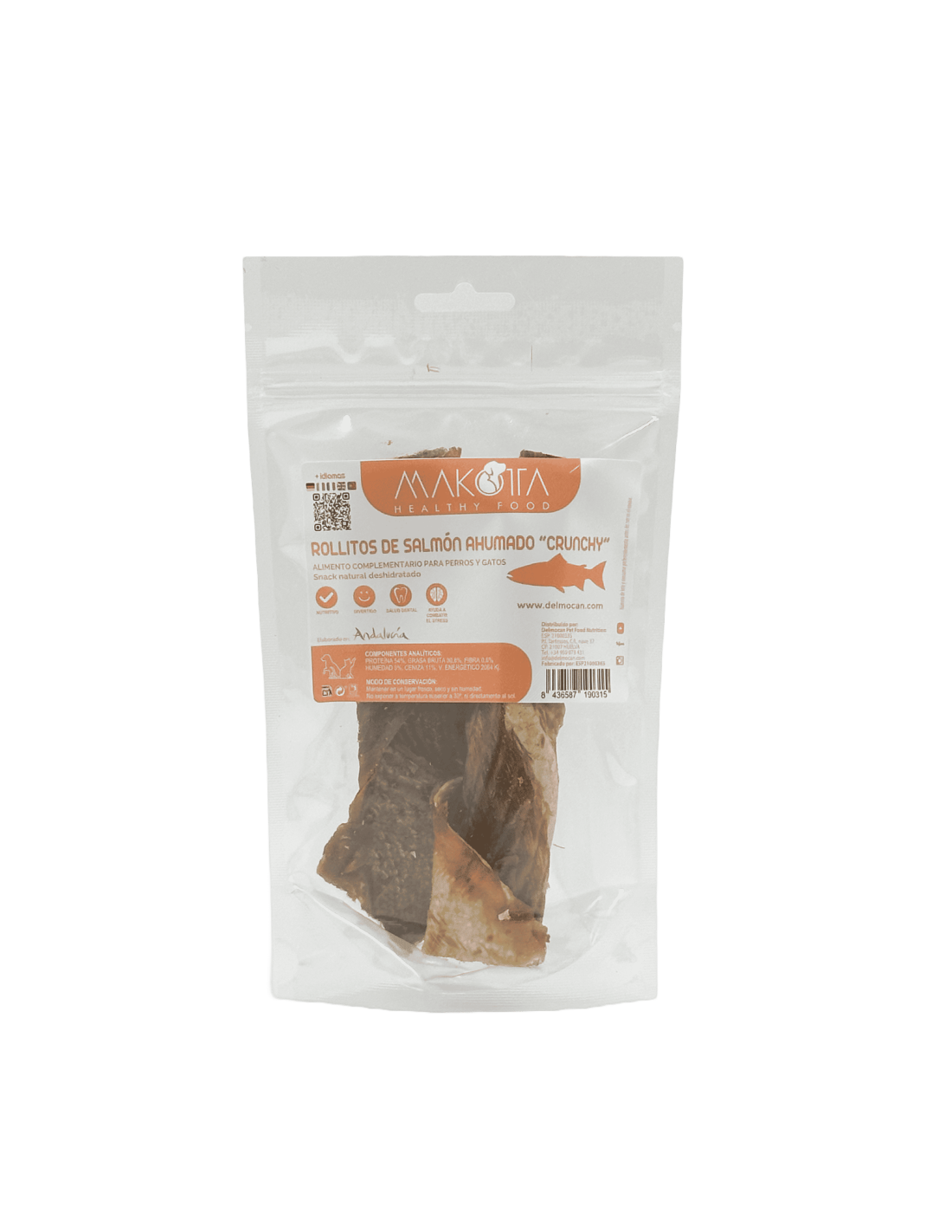 Rollitos de Salmón Ahumados |Snacks naturales para perros -Bolypets