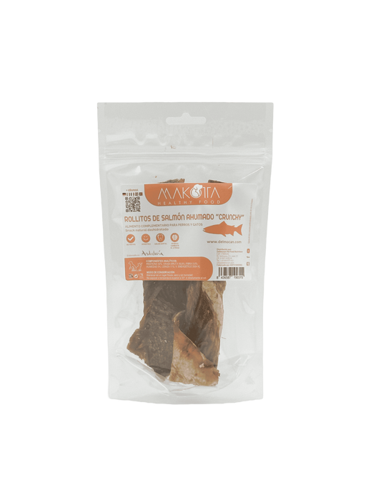 Rollitos de Salmón Ahumados |Snacks naturales para perros -Bolypets