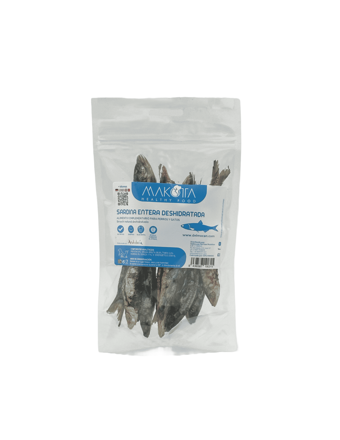 Sardinas del Sur Deshidratadas |Snacks naturales para perros -Bolypets
