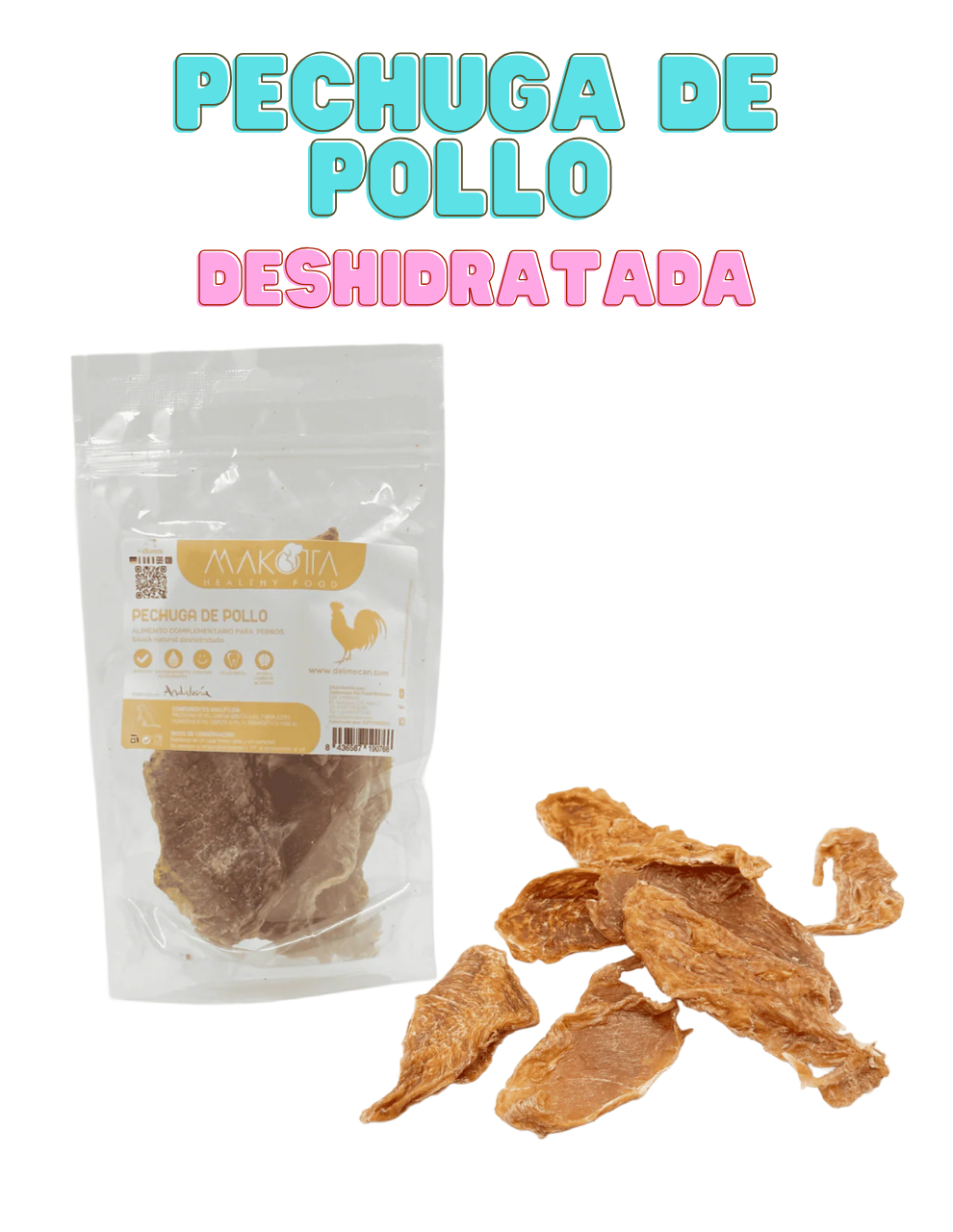 snack para perros pechuga de pollo deshidratada