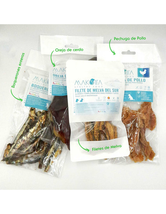 Paquete de Snacks naturales deshidratados, Snacks naturales para perros|Bolypets
