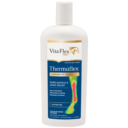 Bote de THERMAFLEX Liniment Gel linimento tópico defatigante y antiinflamatorio para caballos -Bolypets