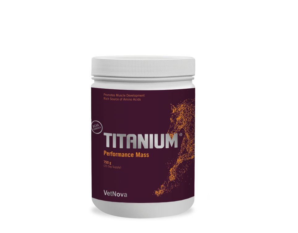 Suplemento de masa muscular Titanium Performance Mass para caballos Bolypets