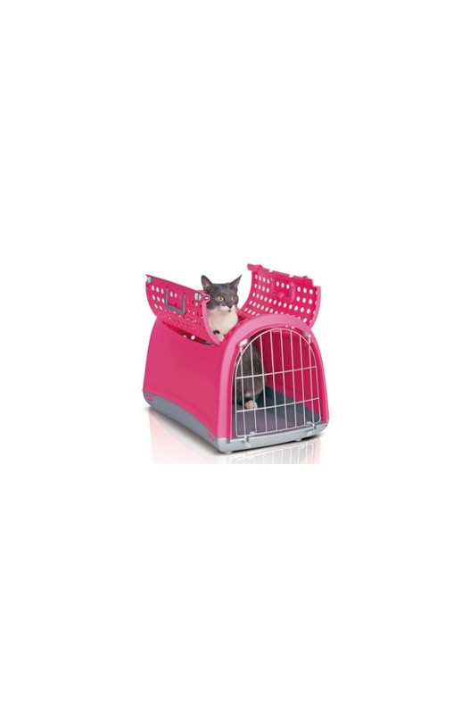 Transportín de apertura superior para transporte de perros pequeños , gatos, conejos, hurones.