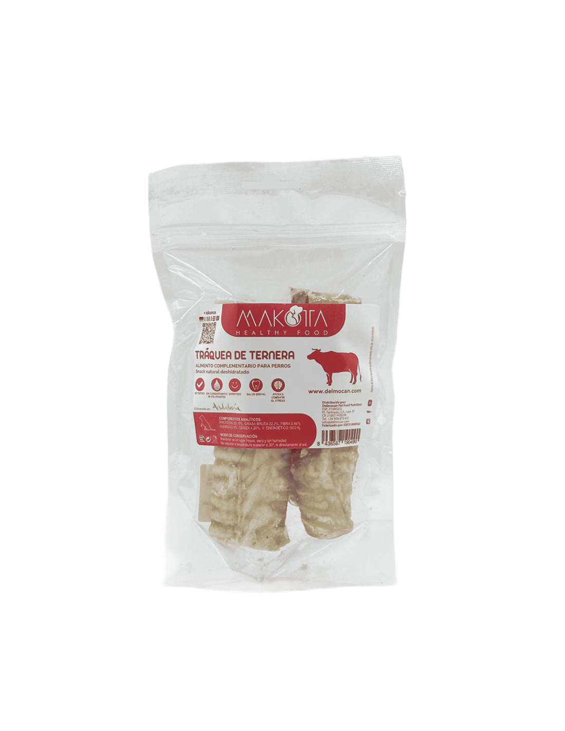 Tráquea de Ternera Deshidratada (2 unidades) |Snacks naturales para perros -Bolypets