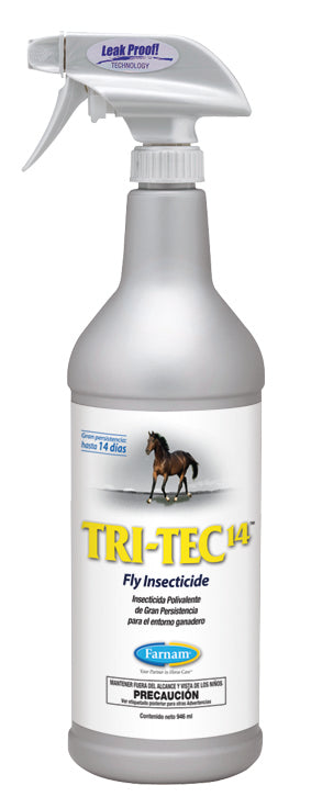 insecticida para cuadras de caballos Insecticida polivalente uso entorno ganadero  Amplio espectro mata  moscas, mosquitos, TRI-TEC 14