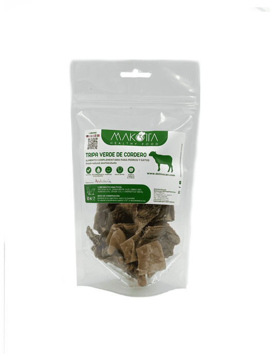 snacks tripa verde de cordero.  |Snacks naturales para perros -Bolypets