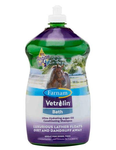 Champú Vetrolin Bath con aceite de argán para caballos y perros -Bolypets
