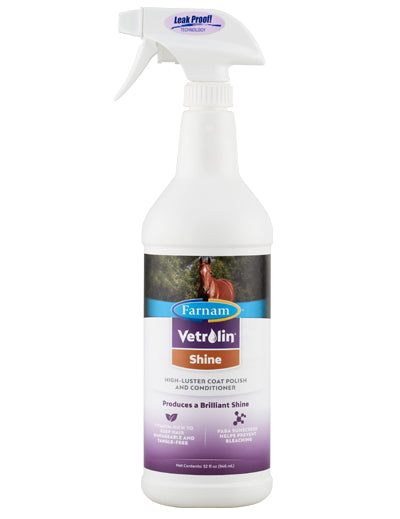Abrillantador y desenredante Vetrolin Shine para caballos y perros-Bolypets
